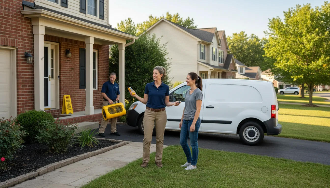 Residential water damage restoration in Alma, NE